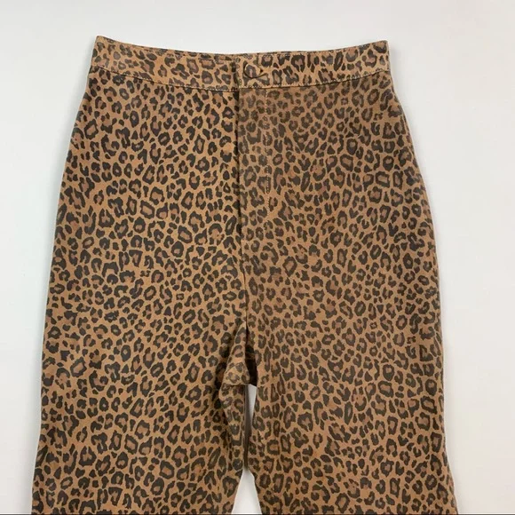 LPA Leopard Leather Pants Small - Picture 3 of 10